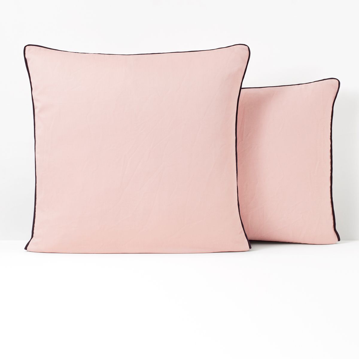 Designer pink lime luxe rayures satin rose coussin oreiller housse